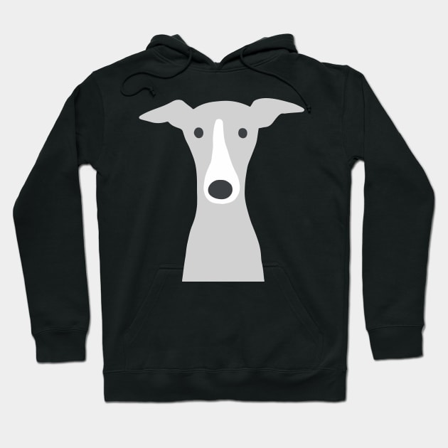 Greyhound | Italian Greyhound | Cute Whippet Dog Hoodie by Coffee Squirrel